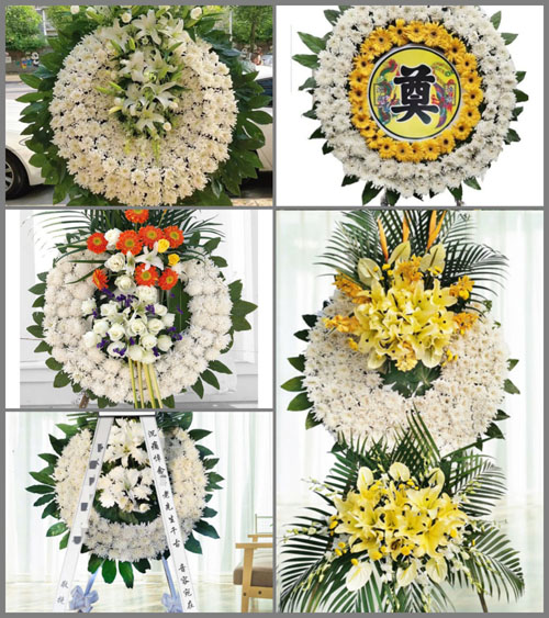 湖南永州祁阳县肖家镇上白田村花圈速递